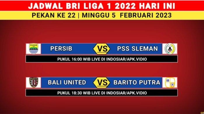 Jadwal Lengkap Liga 1 Indonesia Hari Ini